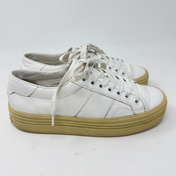 SAINT LAURENT Leather Sneakers size 35 - Picture 1 of 11